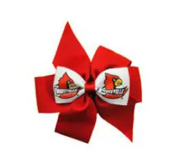 Louisville cardinals hair bow.